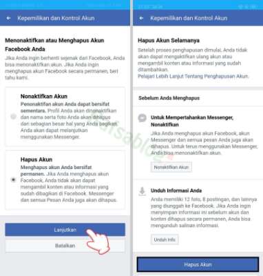 Cara Hapus atau Nonaktifkan Facebook dengan FB Lite
